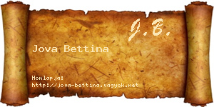 Jova Bettina névjegykártya